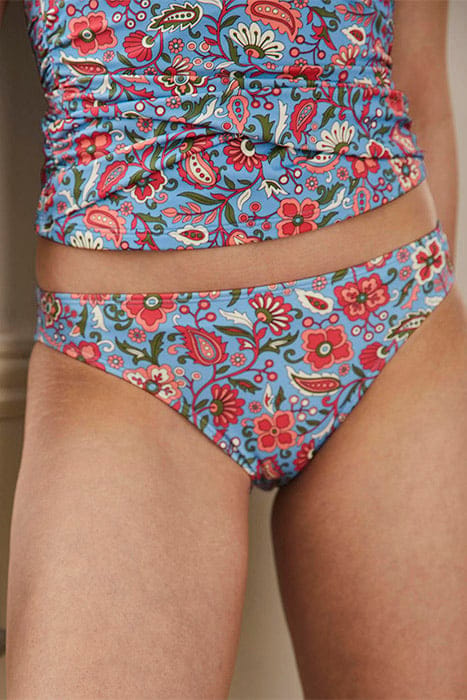 CLASSIC BIKINI BOTTOMS DUSTY BLUE, ORIENTAL PARADISE 1