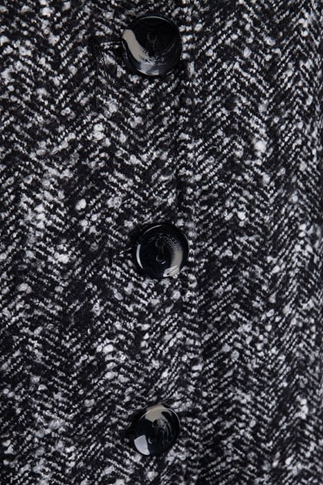 COAT BLACK HERRINGBONE 3