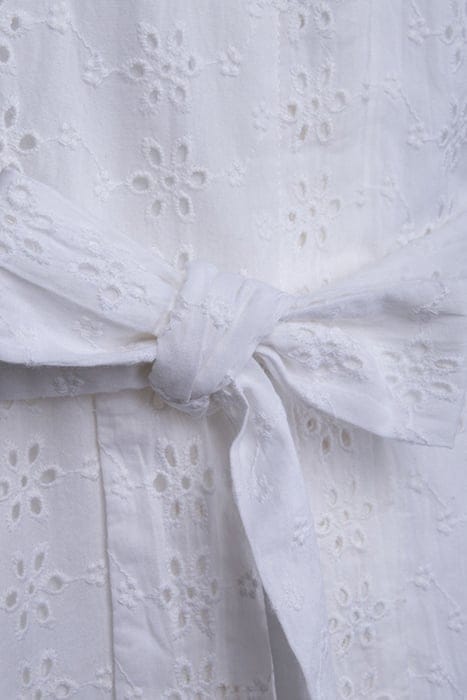 BRODERIE SHIRT DRESS MIDI WHITE 3