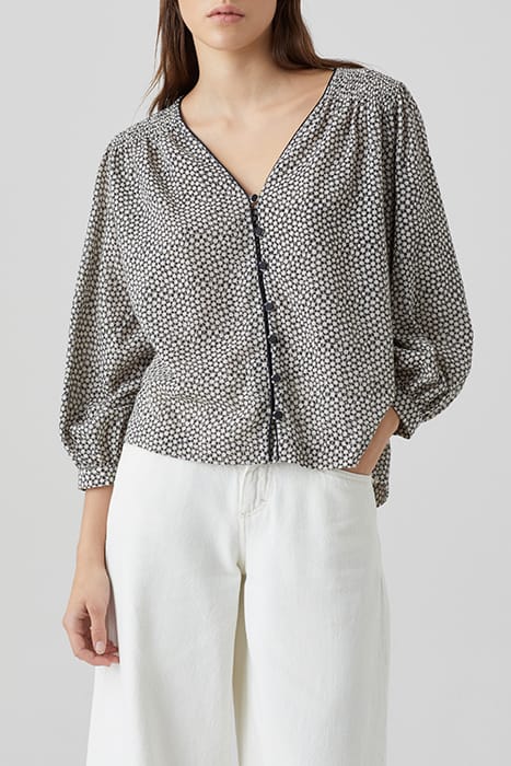 GATHERED BLOUSE SHIRTS & BLOUSES ECRU 1