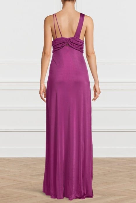 MARCIANO BY GUESS EMILIA LONG DRESS VIOLET FLOWER 2
