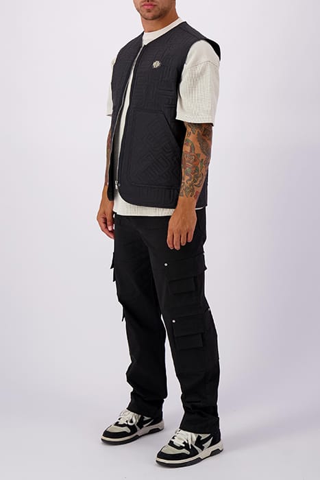 MONOGRAM QUILTED VEST BLACK 4