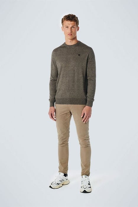 PULLOVER CREWNECK 2 COLOURED MELANGE STONE 3