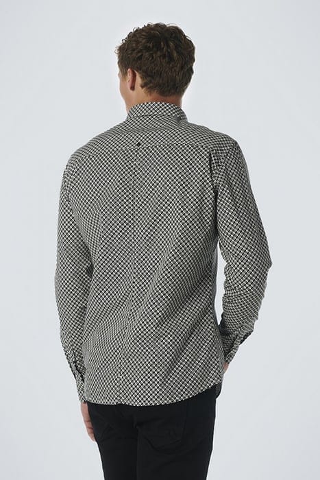 SHIRT STRETCH ALLOVER PRINTED BLACK 2