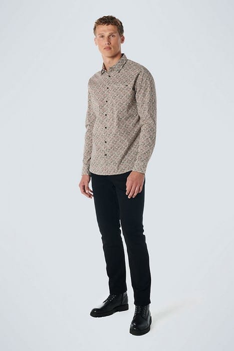 SHIRT STRETCH ALLOVER PRINTED DARK GREEN 3