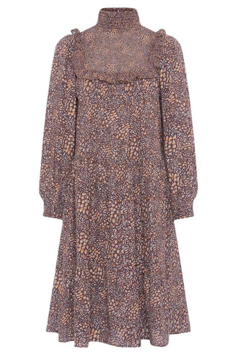 PF FAITH FIL COUPE DRESS BITTER CHOC/SATSUMA 3
