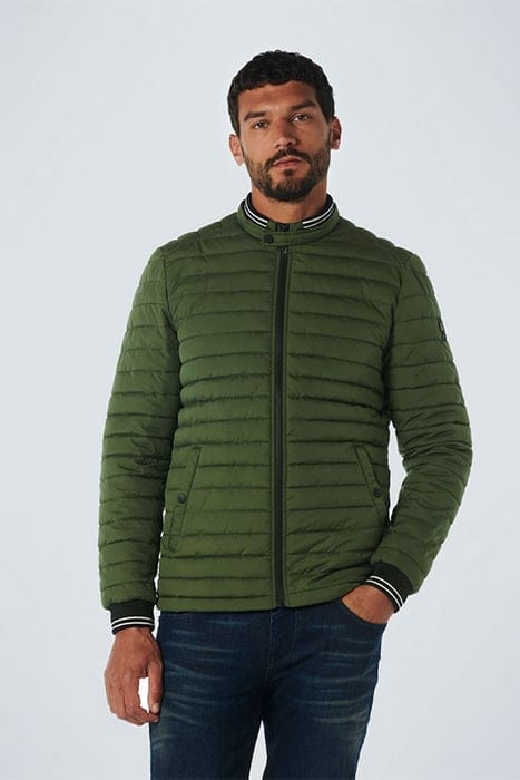 JACKET SHORT FIT PADDED DARK GREEN 1