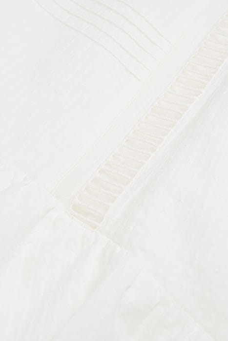 SHORT SKIRT WITH LACE OFF WHITE 6