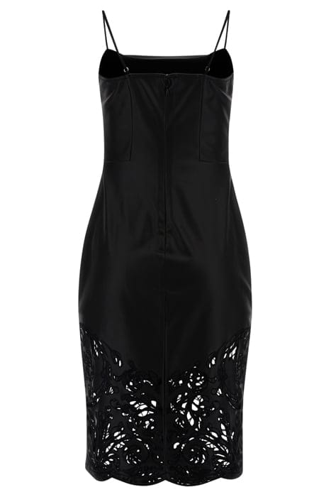 MARCIANO BY GUESS SOLANGE DRESS JET BLACK LEATHER 5