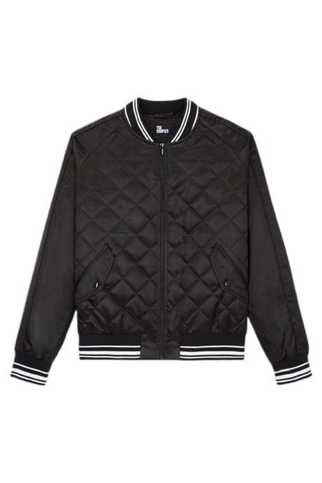 TIGER EMBROIDERED BOMBER BLACK 1