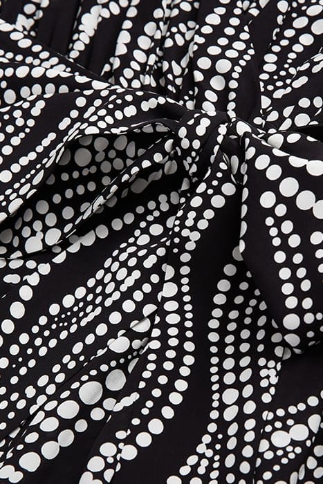 PRINT PEARL LONG-SLEEVED JUMPSUIT BLACK WHITE 6