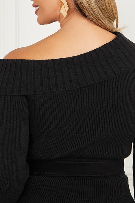 MARCIANO BY GUESS MARISOL SWEATER TOP JET BLACK KNITTED 6