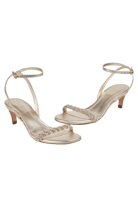 FS ANDRIA HEELED SANDAL GOLD 3