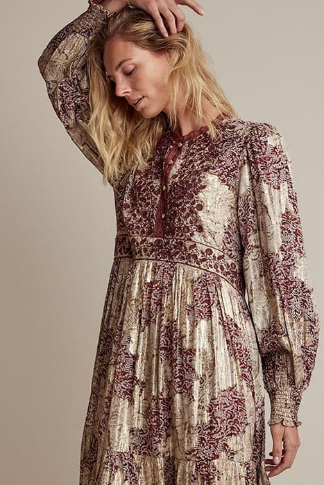 DRESS PRINTED LUREX JACQUARD PURPLE 4