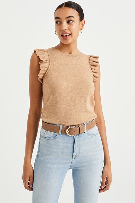 KNITTED PULLOVER BEIGE 1