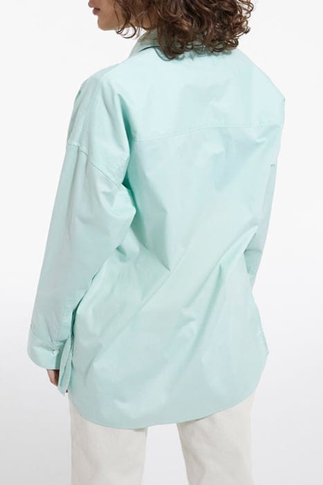LONG-SLEEVED TURNED-UP SHIRT GREEN 2