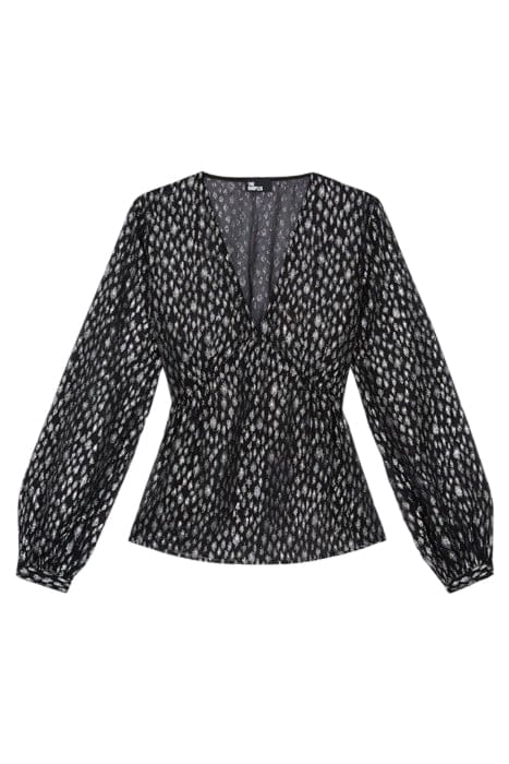 LEOPARD LUREX TOP ANTIC SILVER 1