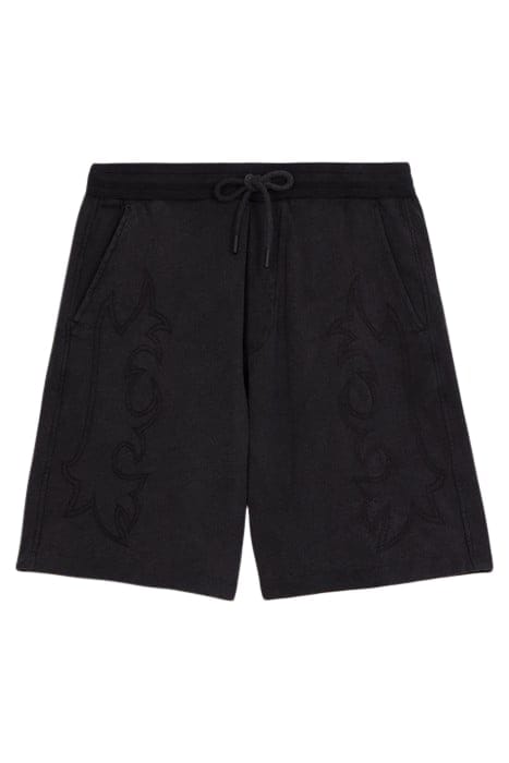 WESTERN SHORTS BLACK WASHED 1