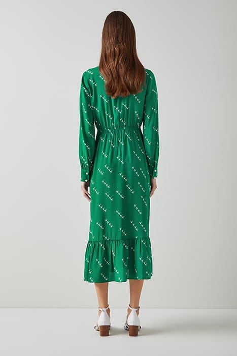 DR BRIDGET MONKEY DRESS GREEN/CREAM 2