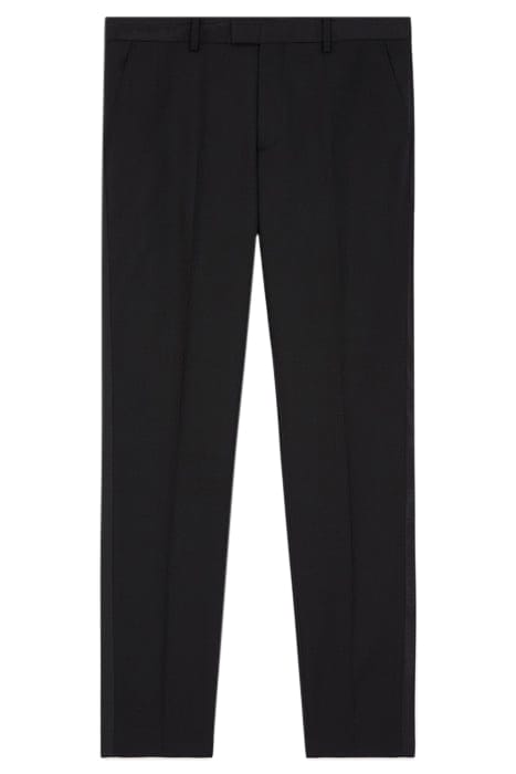 SATIN SIDE SUIT TROUSERS BLACK 1
