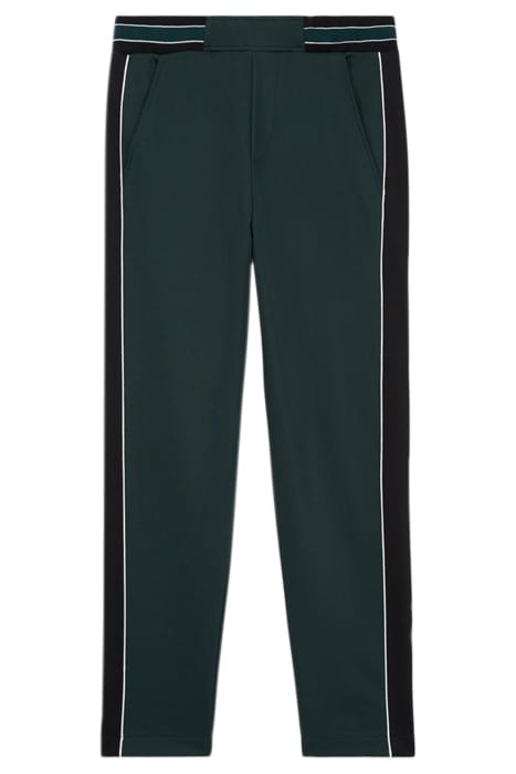 JOGGING WITH CONTRASTING STRIPS AND PIPING VERT BOUTEILLE 5