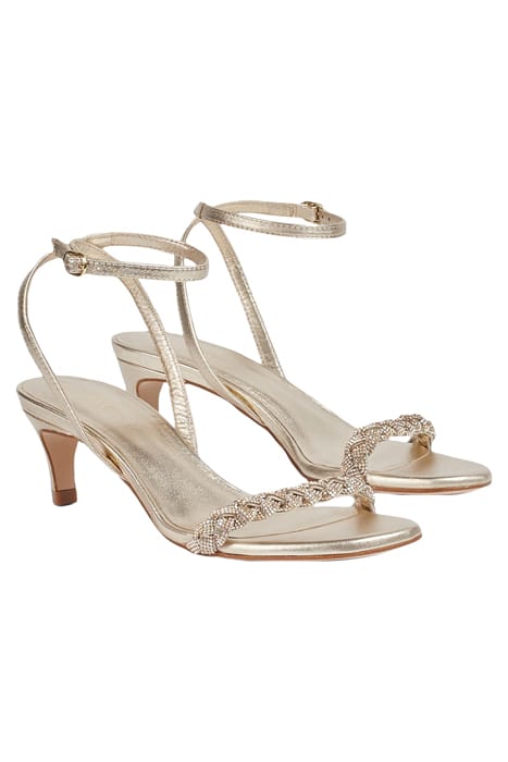 FS ANDRIA HEELED SANDAL GOLD 2