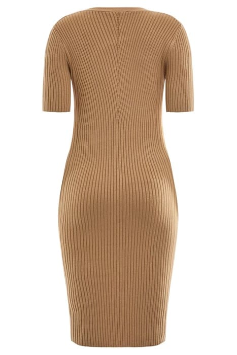 GUESS ECO ALICE SS V NECK SWEA NUDE SAND 2