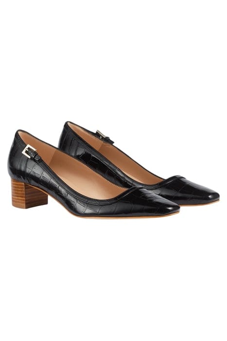 AMELIA BLOCKED STACK HEEL BLACK 2