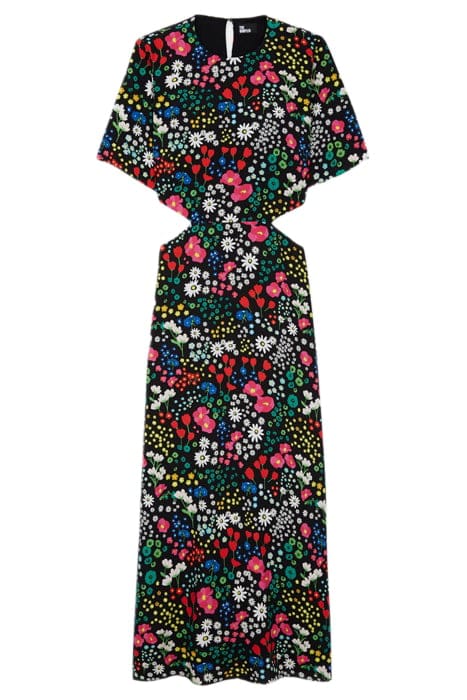 LONG DRESS WITH SHORT SLEEVES WITH BACKLESS MULTICOLOR 1