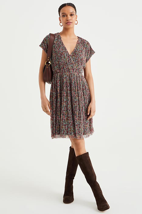 DRESS MID LENGTH DARK GREEN 1