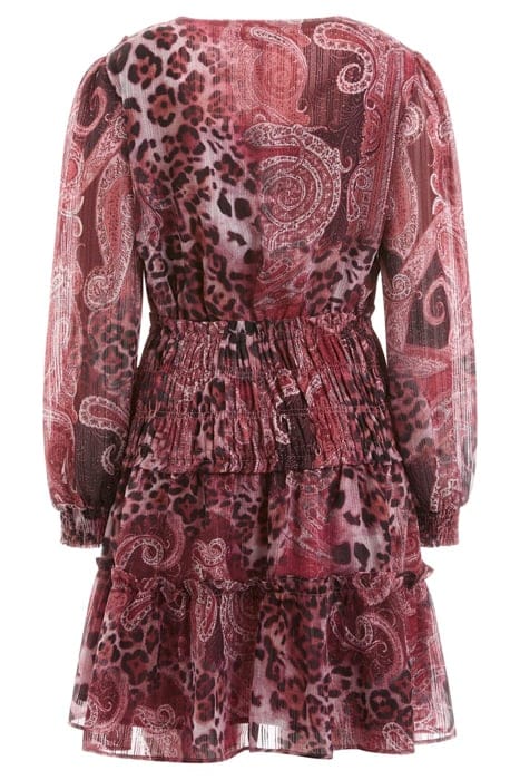 GUESS ECO LS LACE UP FLARED LU PURPLE KASHMIR PRINT 5