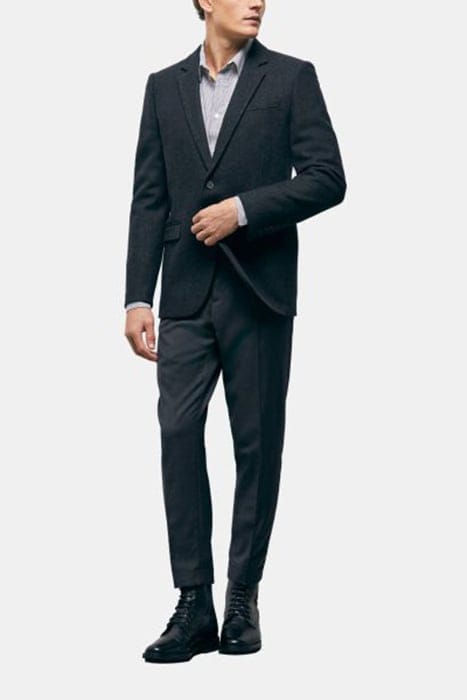JACKET ONLY HERRINGBONE PATTERN DARK GREY 5