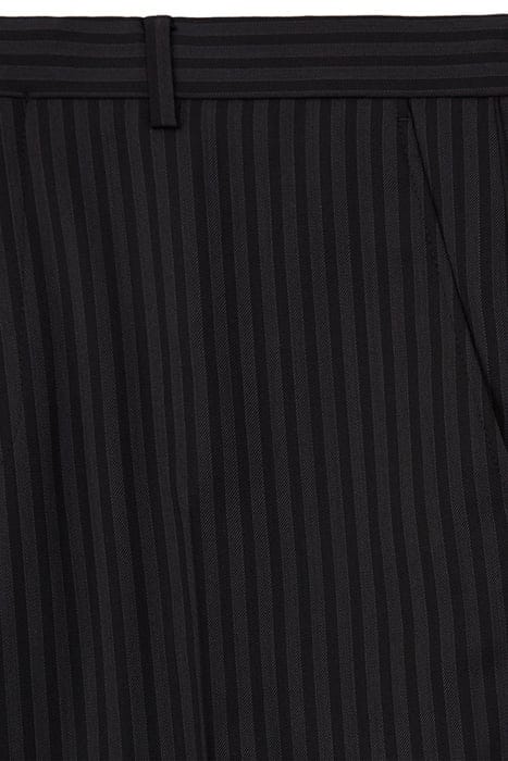 SUIT TROUSERS WITH PIPPING BLACK GREY 2