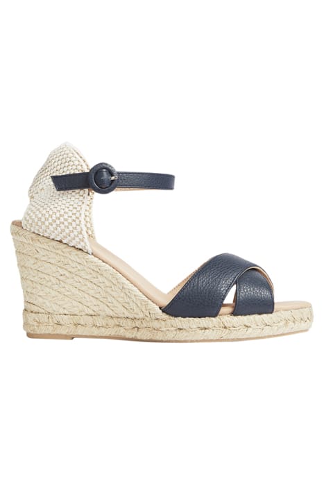 ANGELE - ESPADRILLE WEDGE NAVY 1