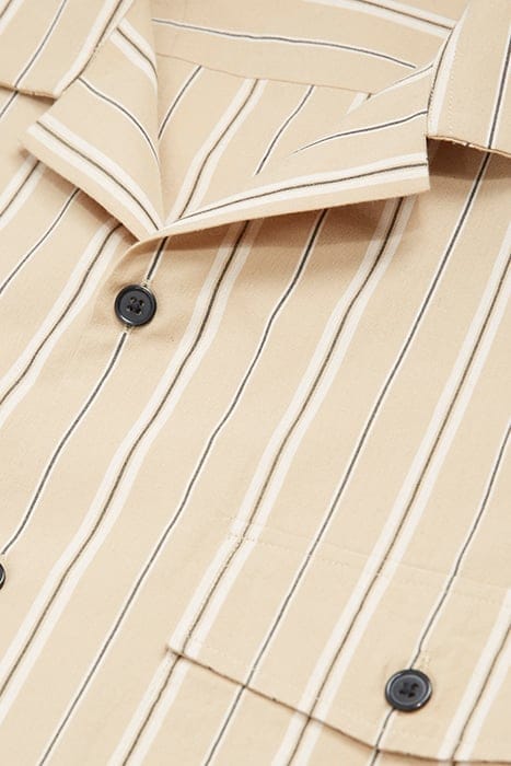 LONG-SLEEVED SHIRT WITH CHEST POCKETS CAMEL / BLACK 7