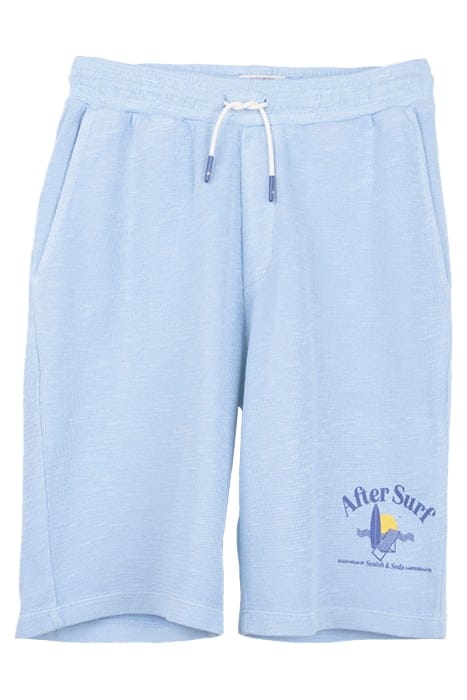 MID-LENGTH - GARMENT-DYED FELPA SWEATSHORTS BICYCLE BLUE 1