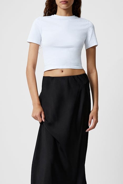 SATIN SLIP MIDI SKIRT BLACK 5
