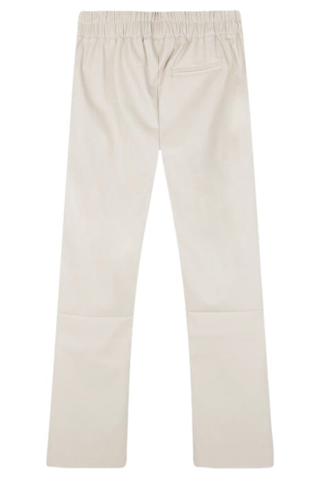 LEATHER LOOK FLARED JOGGER LIGHT SAFARI 4
