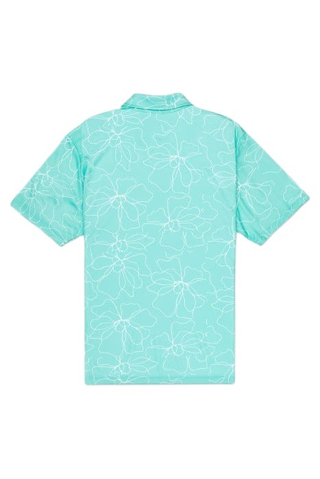 H2O-DRI ACE FIESTA MESH POLO SHORT SLEEVE TROPICAL MIST 3 4