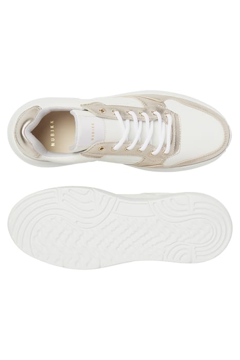 ROQUE ROAD WAVE (L) WHITE LEATHER - GOLD 4