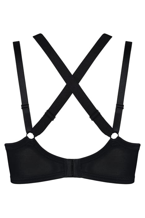 HEARTBREAKER BLACK MESH AND SAND BALCONY BRA 3