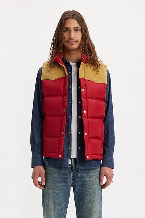 WESTERN BODYWARMER RED 1