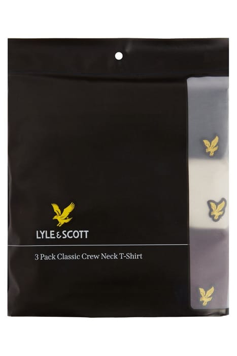 BASIC 3 PACK T-SHIRT GUNMETAL/ COVE/ BURGUNDY 3