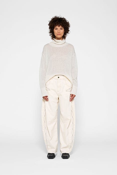 TURTLENECK SWEATER KNIT SPARKLE ECRU 2