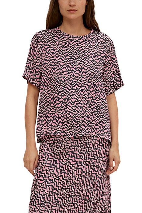 COMMA BLOUSES GREY/BLACK 1