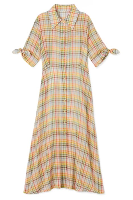 SAFFRON COTTON SHIRT DRESS MULTICOLOR 3