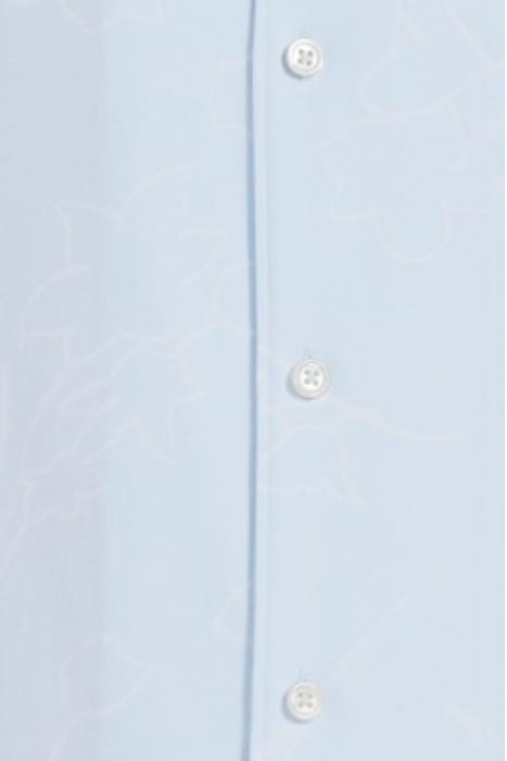 IRVING SHORT-SLEEVE SHIRT IN FLORAL FLUID TWILL SKYLIGHT MUL 5