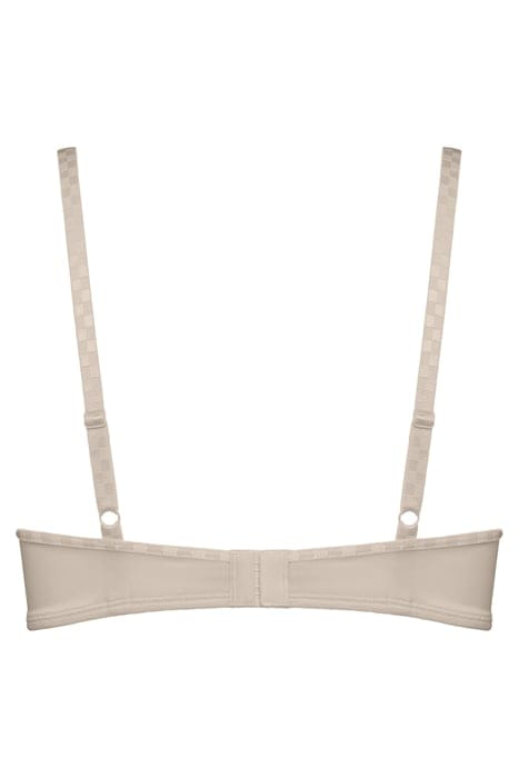 SPACE ODYSSEY CHECKERED IVORY BALCONY BRA 2