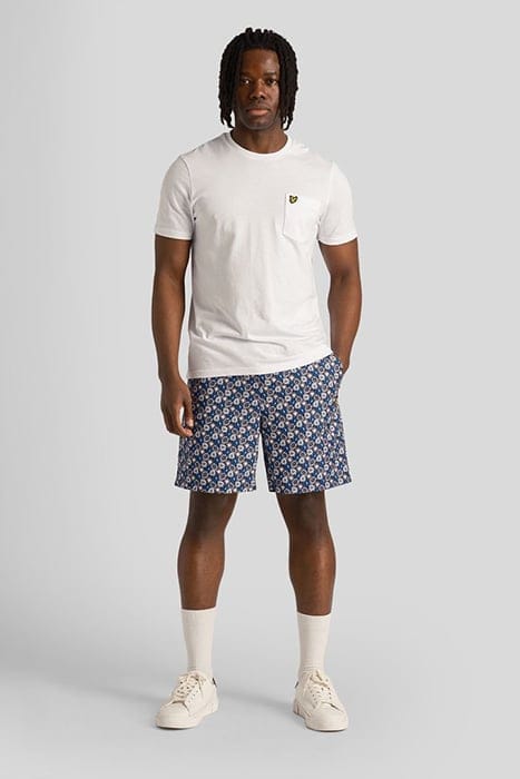 FLORAL PRINT RESORT SHORT DARK NAVY 1