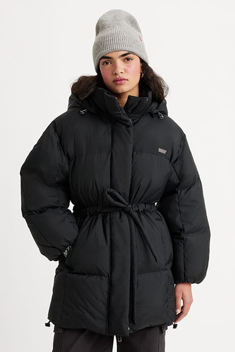 PILLOW PUFFER COAT IN BLACK 3